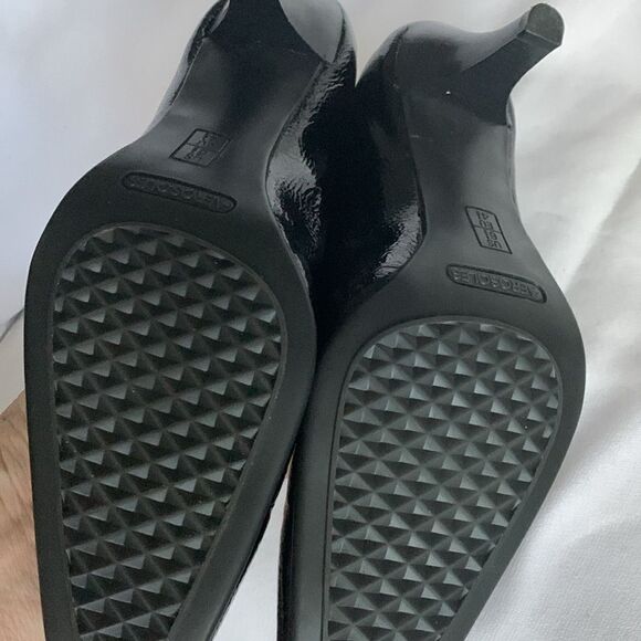 Aerosoles Size 6.5 Envy Black patent leather pumps square toe NWOT - Picture 2 of 9